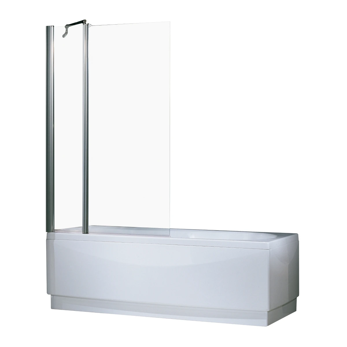 Novellini Aurora 3 Panel Folding Bath Shower Screen 1500 X 980 Mm AURORAN3-1B 1 Novellini Aurora 3 Panel Folding Bath Shower Screen 1500 X 980 Mm AURORAN3-1B