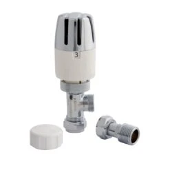 Plumbright Supreme Plus Thermostatic Radiator Valve And Lockshield Pack 15 Mm 653011