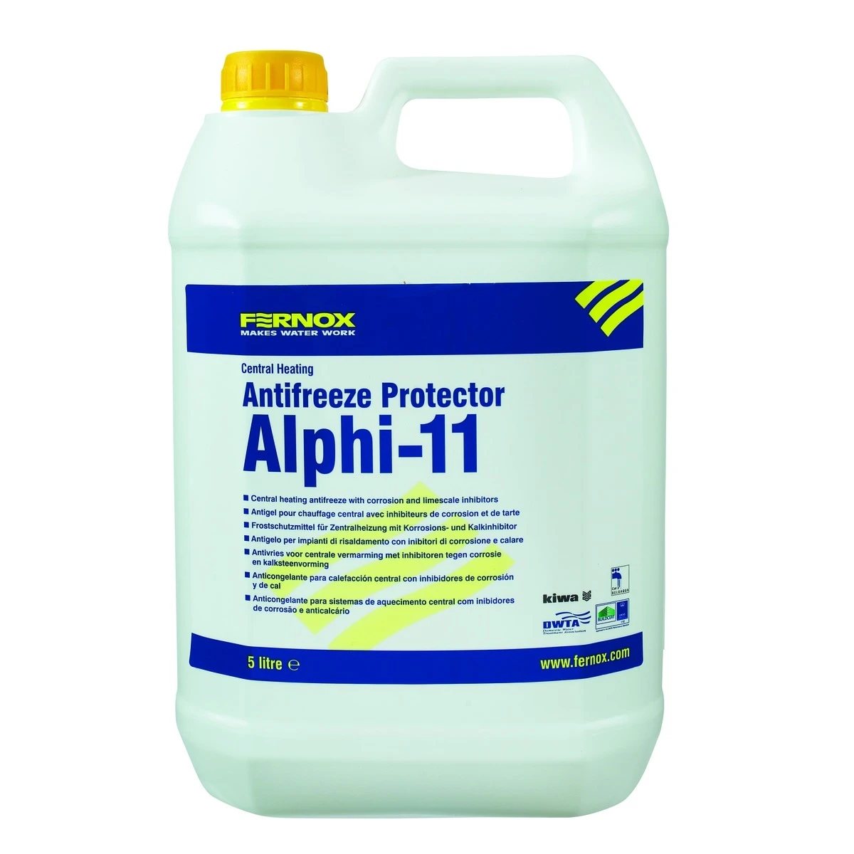 Fernox ALPHI-11 Anti Freeze And Protector Colourless 5 Litre 61033 1 Fernox ALPHI-11 Anti Freeze And Protector Colourless 5 Litre 61033