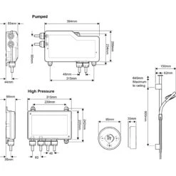 Mira Platinum Ceiling Fed Digital Shower Mixer High Pressure Chrome And Black 1.1666.001 9 Mira Platinum Ceiling Fed Digital Shower Mixer High Pressure Chrome And Black 1.1666.001 -Bathroom Product Shop GPID 1000237024 IMG 04