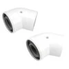 Worcester Bosch 45 Degree Boiler Flue Bend 60Mm/100Mm 2 Pack