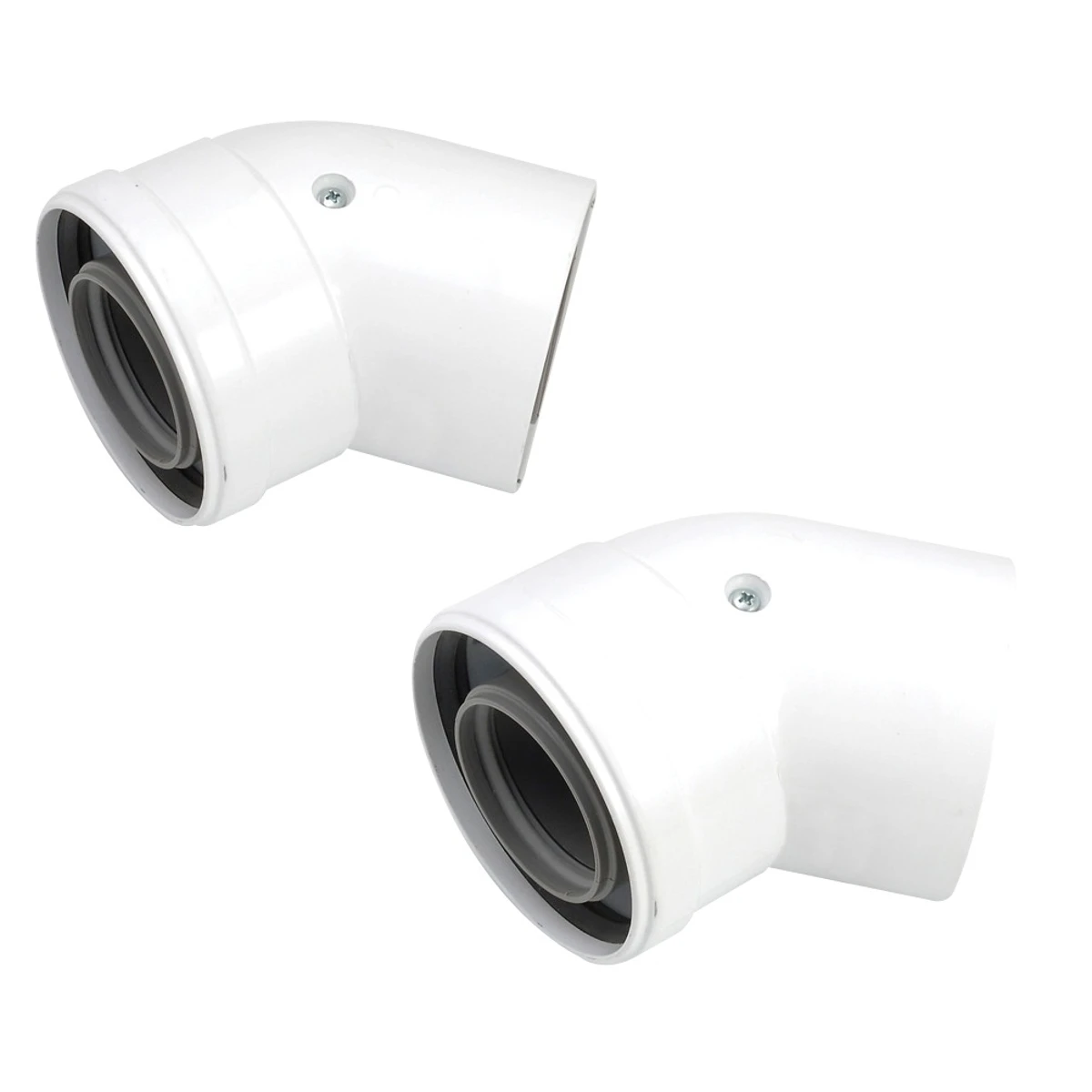 Worcester Bosch 45 Degree Boiler Flue Bend 60Mm/100Mm 2 Pack 1 Worcester Bosch 45 Degree Boiler Flue Bend 60Mm/100Mm 2 Pack