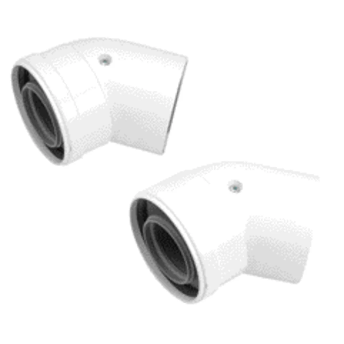 Worcester Bosch 45 Degree Boiler Flue Bend 60Mm/100Mm 2 Pack 2 Worcester Bosch 45 Degree Boiler Flue Bend 60Mm/100Mm 2 Pack - Image 2