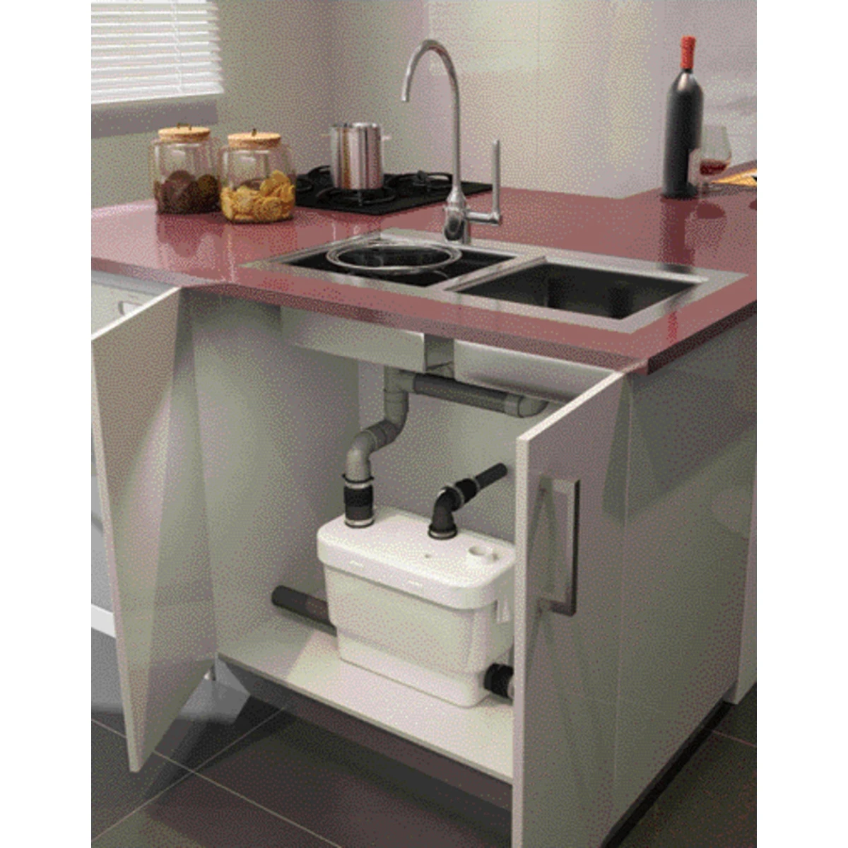 Saniflo Sanivite + 6004 Four Inlet Macerator Pump 2 Saniflo Sanivite + 6004 Four Inlet Macerator Pump - Image 2