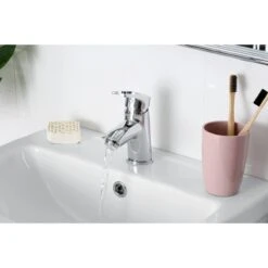 Bristan Smile Basin Mixer With Clicker Waste Chrome SM BAS C -Bathroom Product Shop GPID 1000428638 IMG 03
