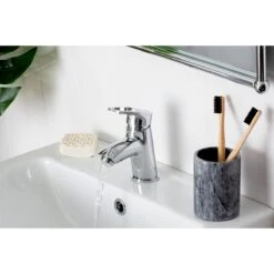 Bristan Smile Basin Mixer With Clicker Waste Chrome SM BAS C -Bathroom Product Shop GPID 1000428638 IMG 08