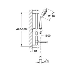 Grohe Grohtherm 1000 Cosmopolitan Thermostatic Shower Mixer 34437000 6 Grohe Grohtherm 1000 Cosmopolitan Thermostatic Shower Mixer 34437000 -Bathroom Product Shop GPID 1000437724 IMG 02