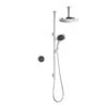 Mira Platinum Dual Ceiling Fed Digital Shower Mixer High Pressure Chrome And Black 1.1796.001