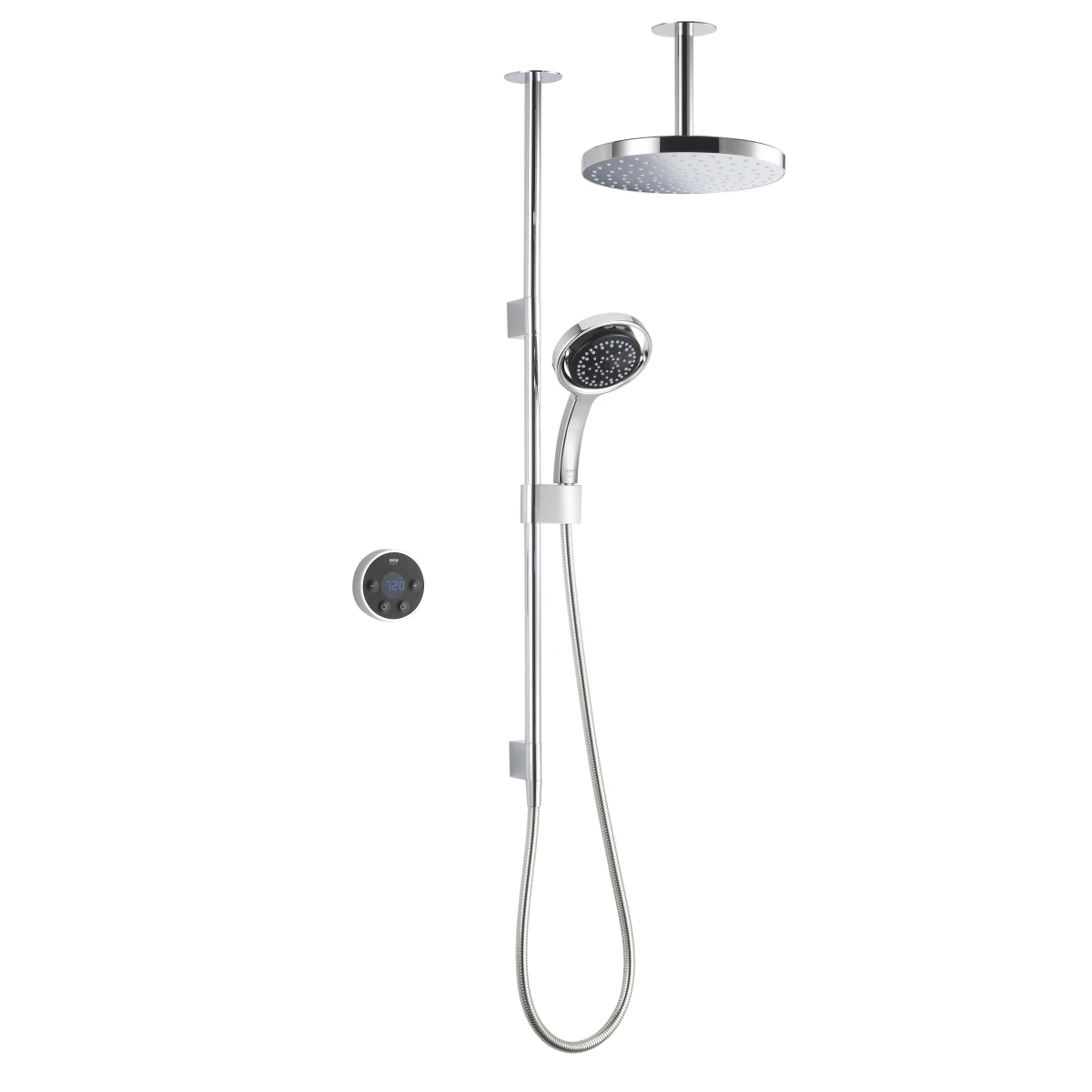 Mira Platinum Duel Ceiling Fed Digital Shower Mixer Chrome 1.1796.002 1 Mira Platinum Duel Ceiling Fed Digital Shower Mixer Chrome 1.1796.002