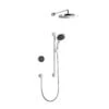 Mira Platinum Dual Rear Fed Digital Shower Mixer Chrome And Black 1.1796.004