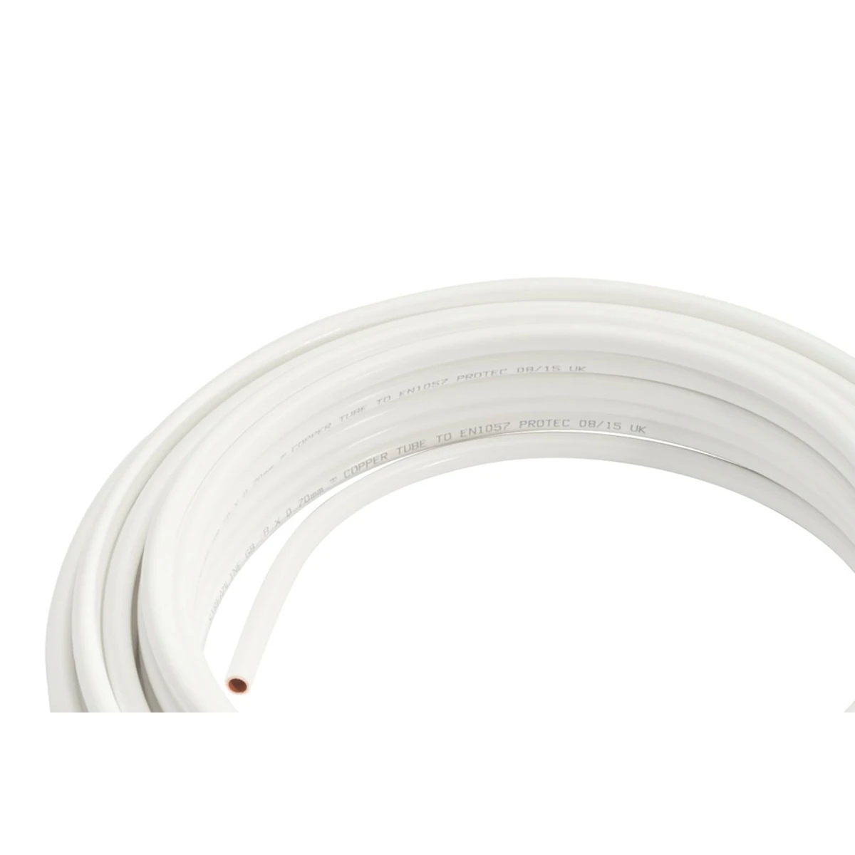 Wednesbury White Plastic Coated Copper Tube Coil 8mmx25m (Table W) W008C-25PW 2 Wednesbury White Plastic Coated Copper Tube Coil 8mmx25m (Table W) W008C-25PW - Image 2