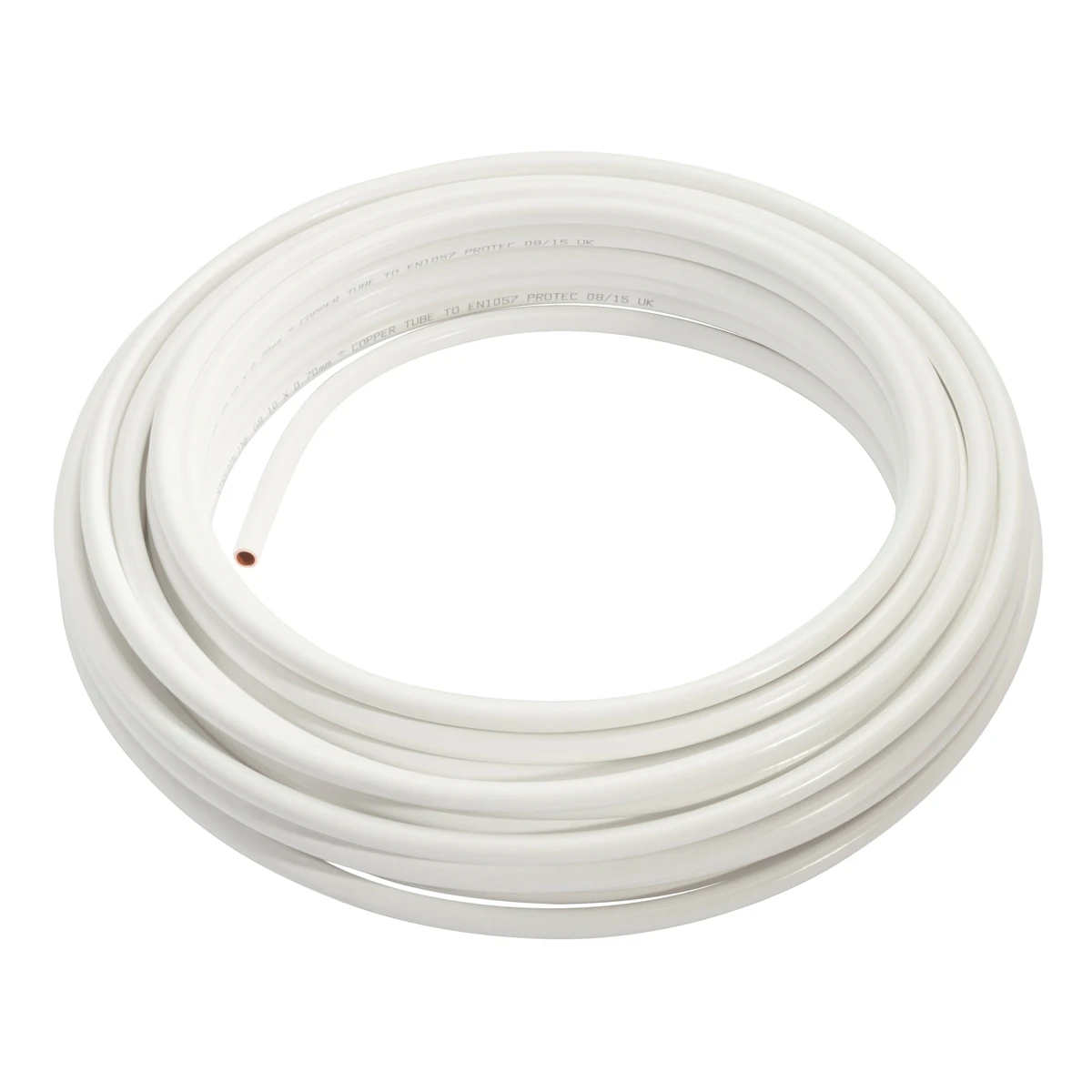 Wednesbury White Plastic Coated Copper Tube Coil 10mmx50m (Table W) W010C-50PW 1 Wednesbury White Plastic Coated Copper Tube Coil 10mmx50m (Table W) W010C-50PW