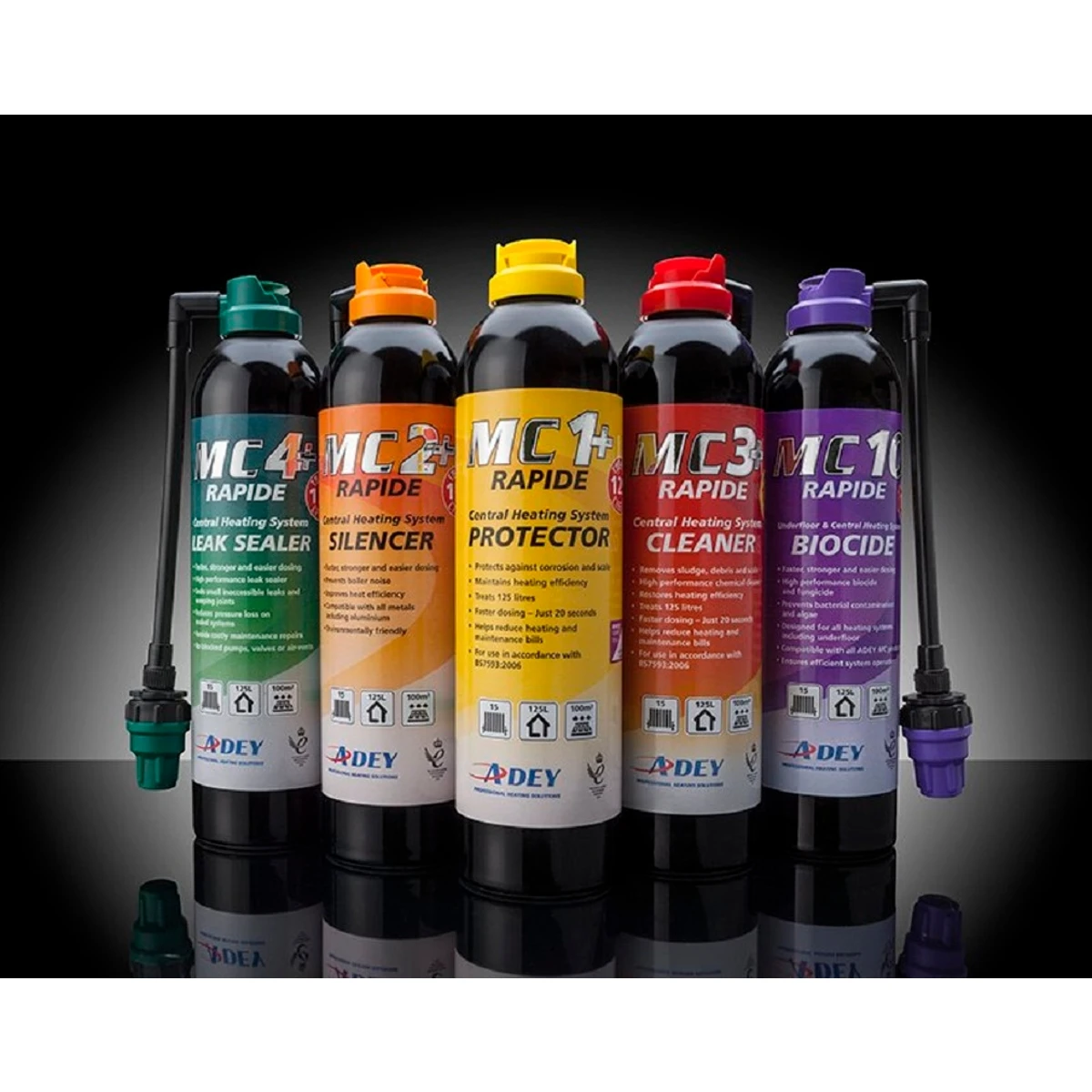 Adey MC3+ Rapide Cleaner Red And Black 300 Ml CH1-03-06145 3 Adey MC3+ Rapide Cleaner Red And Black 300 Ml CH1-03-06145 - Image 3