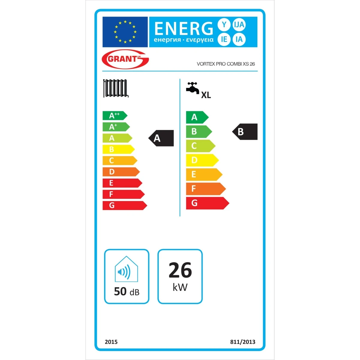Grant Vortex Pro XS Internal 26kW Oil Combi Boiler VTXXSCOMBI26 4 Grant Vortex Pro XS Internal 26kW Oil Combi Boiler VTXXSCOMBI26 - Image 4