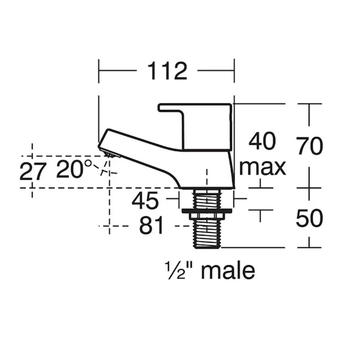 Calista Bsn Plr Tps R-mtd Chr G1/2B1146AA 2 Calista Bsn Plr Tps R-mtd Chr G1/2B1146AA - Image 2