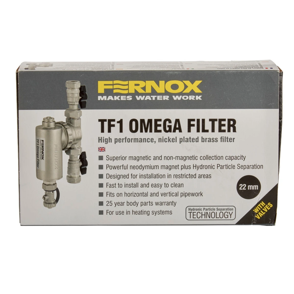 Fernox TF1 Omega 22mm Filter With Valves 62249 5 Fernox TF1 Omega 22mm Filter With Valves 62249 - Image 5