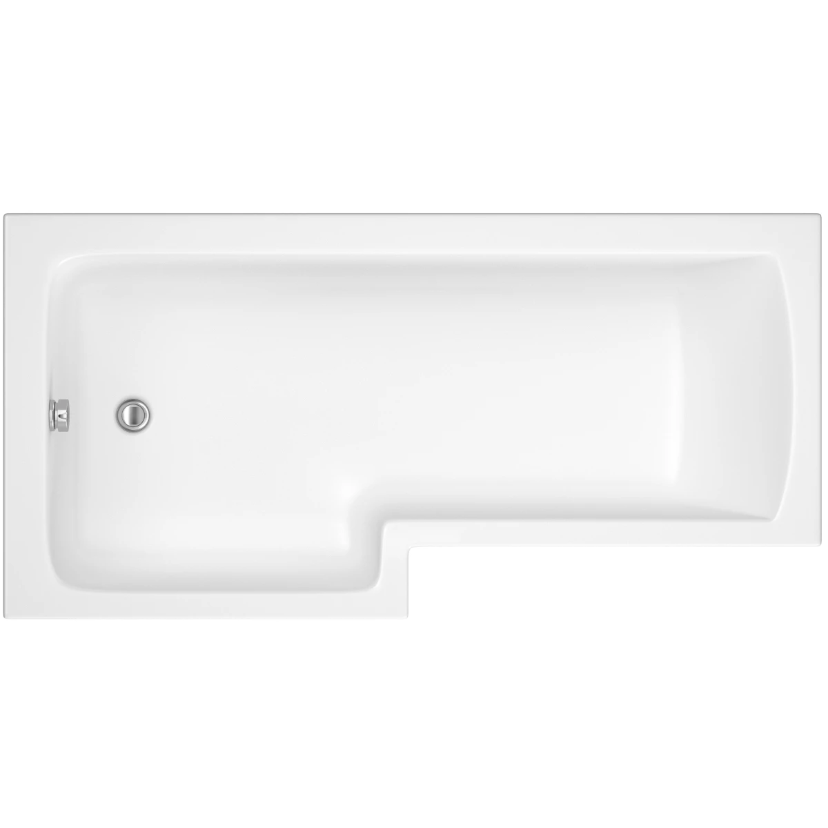 Iflo Metz L-shaped Shower Bath 1500mm Left Hand 1 Iflo Metz L-shaped Shower Bath 1500mm Left Hand