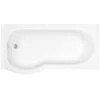 Iflo Rennes Evo P Shaped Left Hand Shower Bath 1700 Mm
