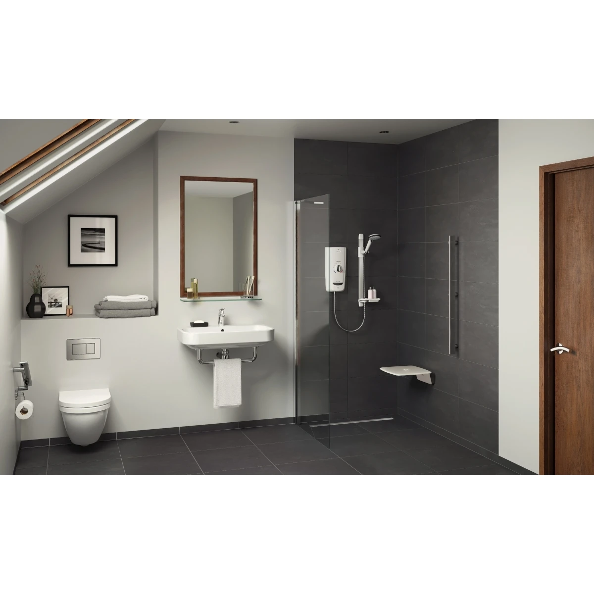 Mira Advance Thermostatic Electric Shower 9.8 KW 1.1785.002 2 Mira Advance Thermostatic Electric Shower 9.8 KW 1.1785.002 - Image 2