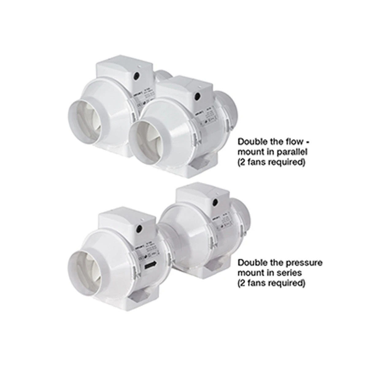 Airflow Aventa In -Line Adjustable Timer Fan 100 Mm 9041086 3 Airflow Aventa In -Line Adjustable Timer Fan 100 Mm 9041086 - Image 3