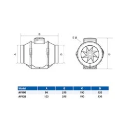 Airflow Aventa In -Line Adjustable Timer Fan 100 Mm 9041086 7 Airflow Aventa In -Line Adjustable Timer Fan 100 Mm 9041086 -Bathroom Product Shop GPID 1100401355 IMG 03