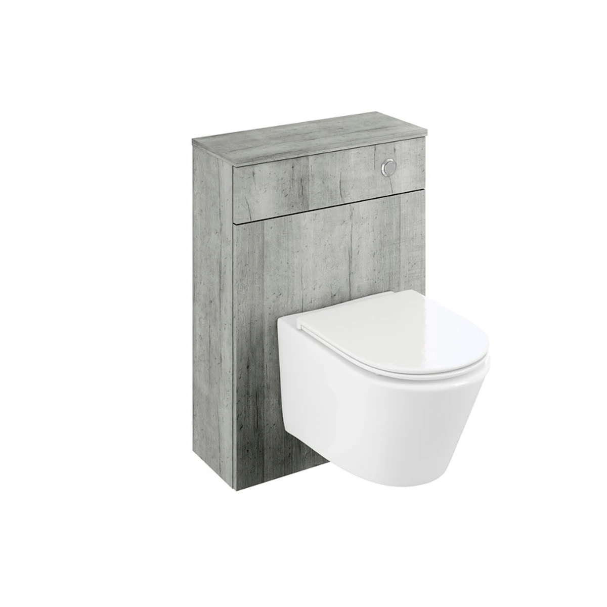 Iflo Rhea Toilet Unit 600mmW X 250mmD Includes Pre-installed Cistern Matt White 2 Iflo Rhea Toilet Unit 600mmW X 250mmD Includes Pre-installed Cistern Matt White - Image 2