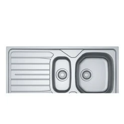 Franke Reno Stainless Steel Kitchen Sink - 1.5 Bowl, Reversible