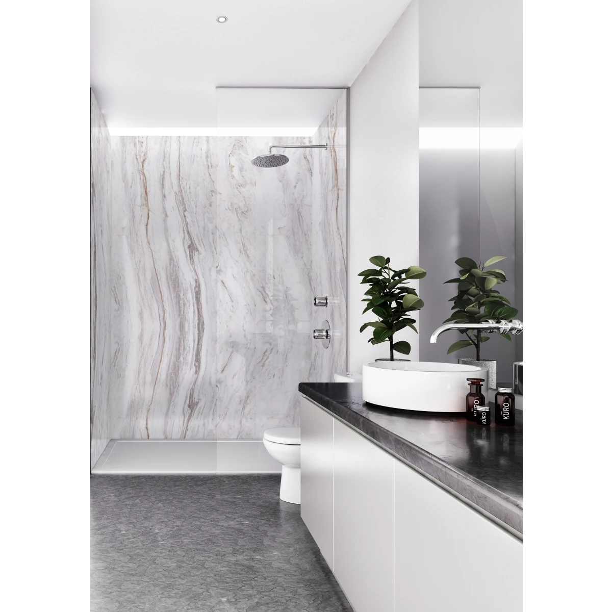 Mermaid Elite Matt Marmo Linea Shower Wall Panel 2420 X 1200mm 2 Mermaid Elite Matt Marmo Linea Shower Wall Panel 2420 X 1200mm - Image 2