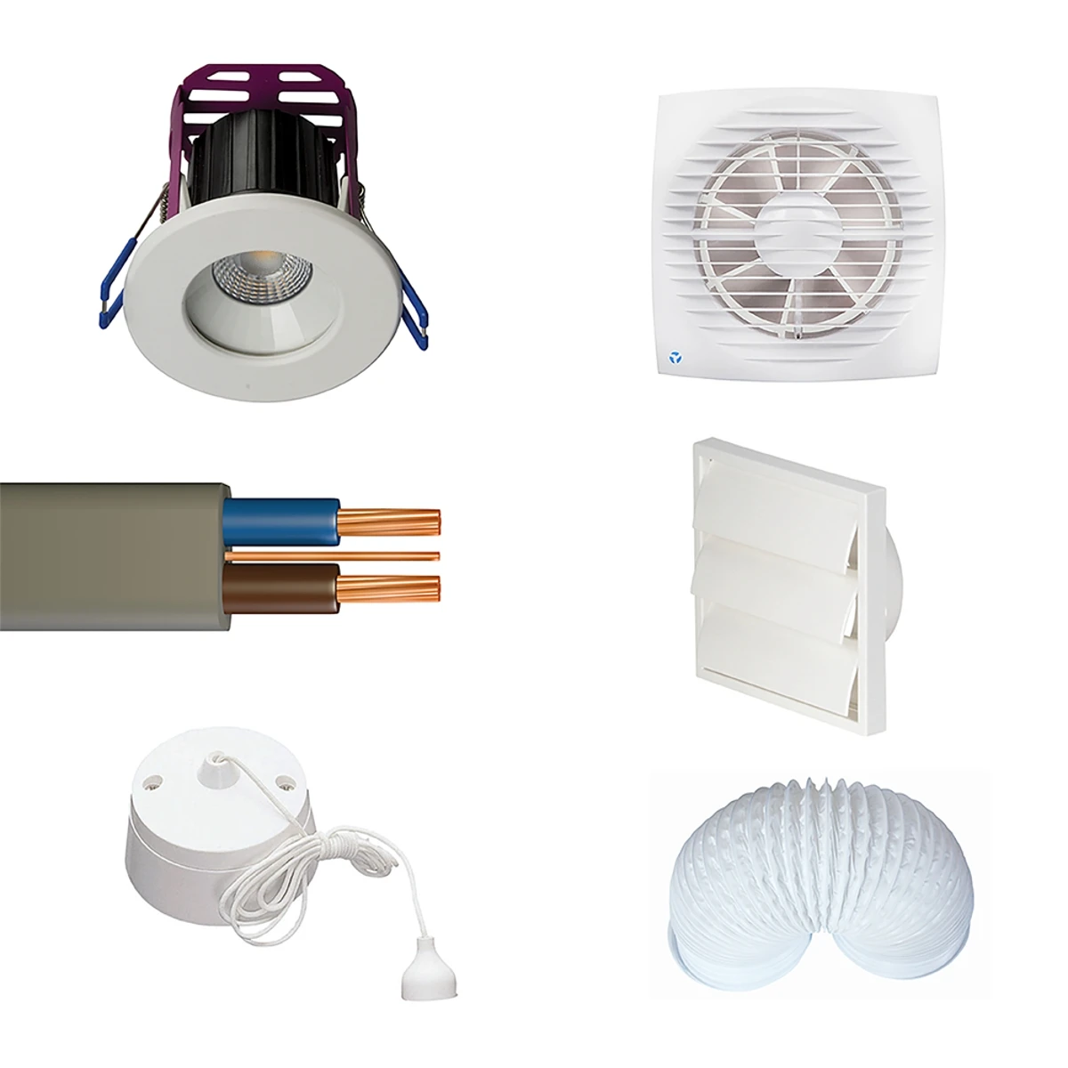 Robus Bathroom Light Electrical Installation Value Pack BTHEP 1 Robus Bathroom Light Electrical Installation Value Pack BTHEP