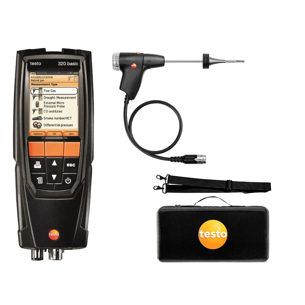 Testo 320B Flue Gas Analyzer Standard Kit 0563 3223 80 1 Testo 320B Flue Gas Analyzer Standard Kit 0563 3223 80