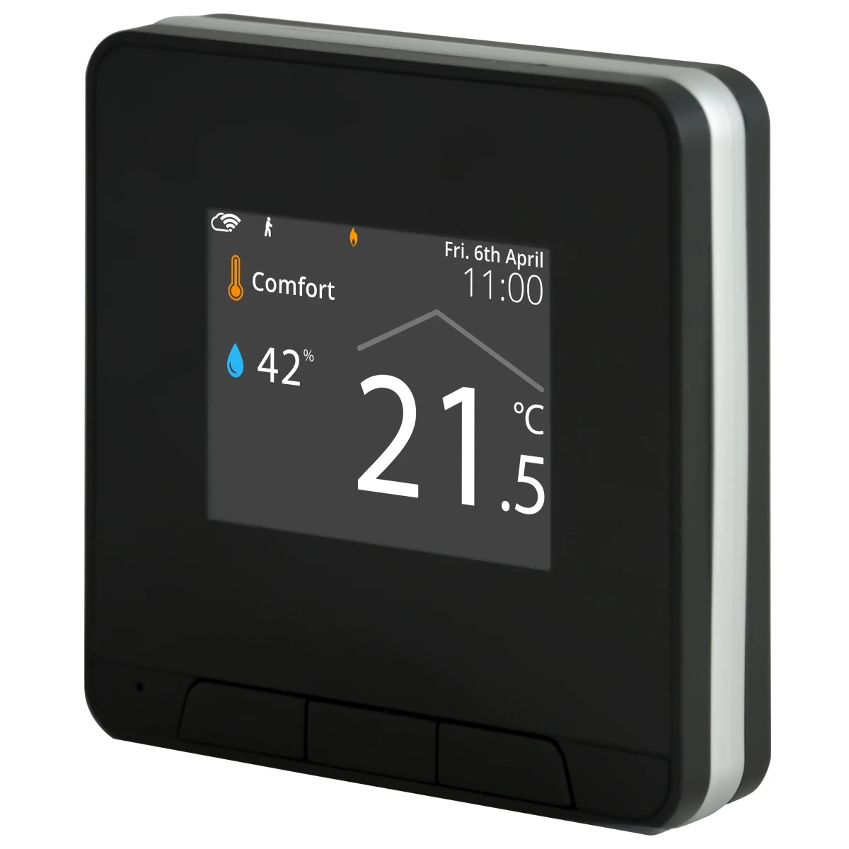 NEOMITIS Myneo Stat Programmable Wireless Connected Room Thermostat In Black - ERTRFTBA 1 NEOMITIS Myneo Stat Programmable Wireless Connected Room Thermostat In Black - ERTRFTBA
