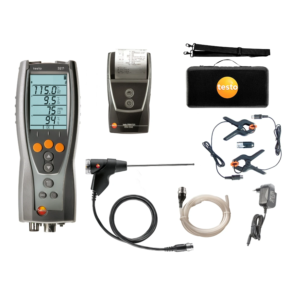 Testo 327-1 - Flue Gas Analyser - Advanced Kit 0563 3203 81 1 Testo 327-1 - Flue Gas Analyser - Advanced Kit 0563 3203 81