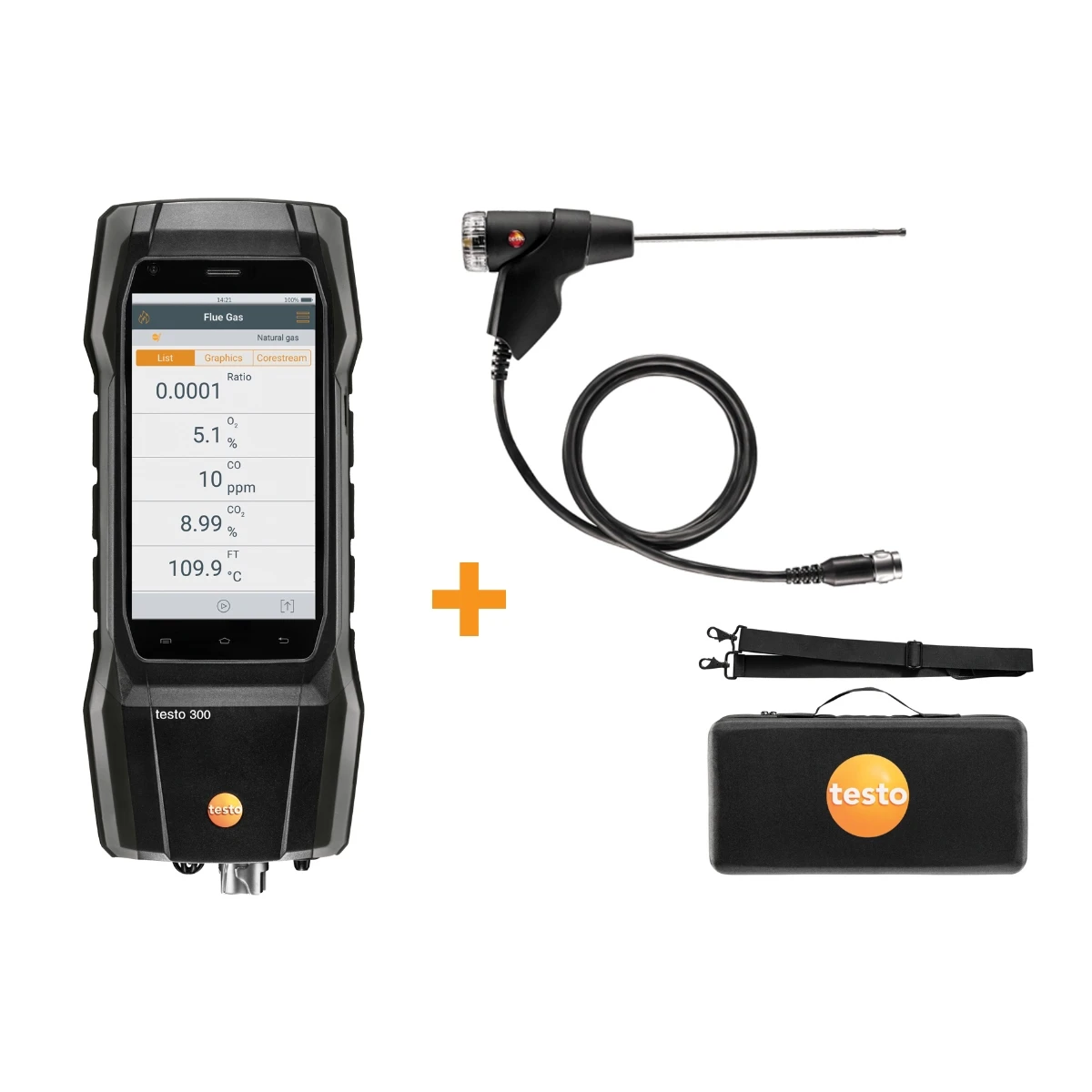 Testo 300 - Flue Gas Analyser Standard Kit No Printer 0564 3002 90 1 Testo 300 - Flue Gas Analyser Standard Kit No Printer 0564 3002 90