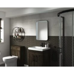 Sensio Aspect 700x500 Matte Black Mirror -Bathroom Product Shop GPID 1100679107 IMG 02