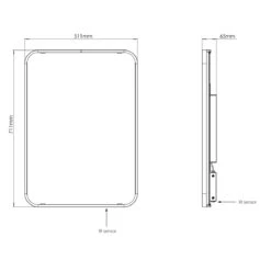 Sensio Aspect 700x500 Matte Black Mirror -Bathroom Product Shop GPID 1100679107 IMG 03
