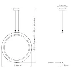 Sensio Ivy Black Hanging Mirror -Bathroom Product Shop GPID 1100679113 IMG 04