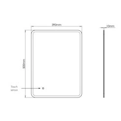 Sensio Libra 500 X 390 Slim Mirror -Bathroom Product Shop GPID 1100679114 IMG 02