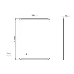 Sensio Libra 800 X 600 Slim Mirror -Bathroom Product Shop GPID 1100679116 IMG 02