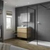 Multipanel Tile Effect Dust Grey Shower Wall Panel 2400 X 598mm