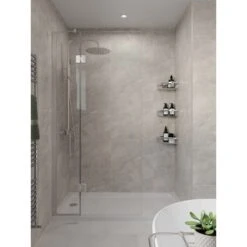 Multipanel Tile Effect Valmasino Marble Shower Wall Panel 2400 X 598mm 5 Multipanel Tile Effect Valmasino Marble Shower Wall Panel 2400 X 598mm -Bathroom Product Shop GPID 1100730860 IMG 02