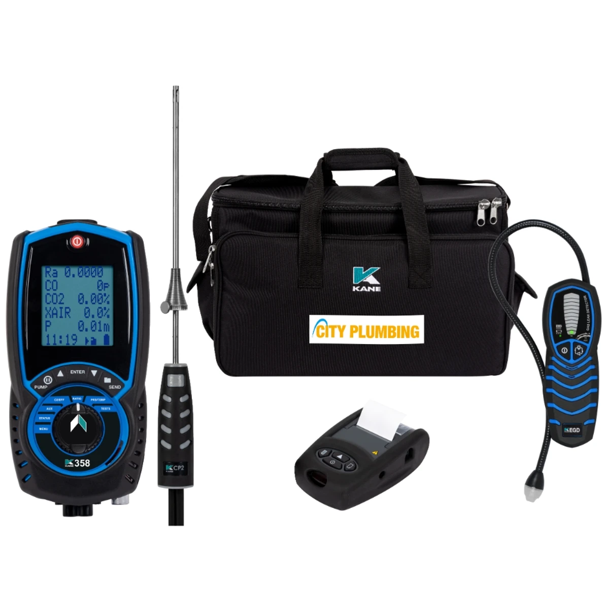 KANE358CPS Kit Flue Gas Analyser With Direct O2 & CO Sensor With Over-range Protection 1 KANE358CPS Kit Flue Gas Analyser With Direct O2 & CO Sensor With Over-range Protection