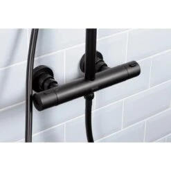 Bristan Buzz Adjustable Rigid Riser Diverter Bar Shower Black 14 Bristan Buzz Adjustable Rigid Riser Diverter Bar Shower Black -Bathroom Product Shop GPID 1100755457 IMG 02