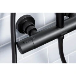 Bristan Buzz Adjustable Rigid Riser Diverter Bar Shower Black 15 Bristan Buzz Adjustable Rigid Riser Diverter Bar Shower Black -Bathroom Product Shop GPID 1100755457 IMG 03