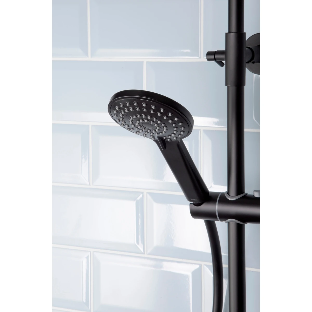 Bristan Buzz Adjustable Rigid Riser Diverter Bar Shower Black 5 Bristan Buzz Adjustable Rigid Riser Diverter Bar Shower Black - Image 5