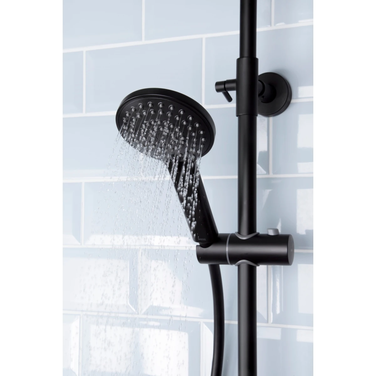 Bristan Buzz Adjustable Rigid Riser Diverter Bar Shower Black 11 Bristan Buzz Adjustable Rigid Riser Diverter Bar Shower Black - Image 11