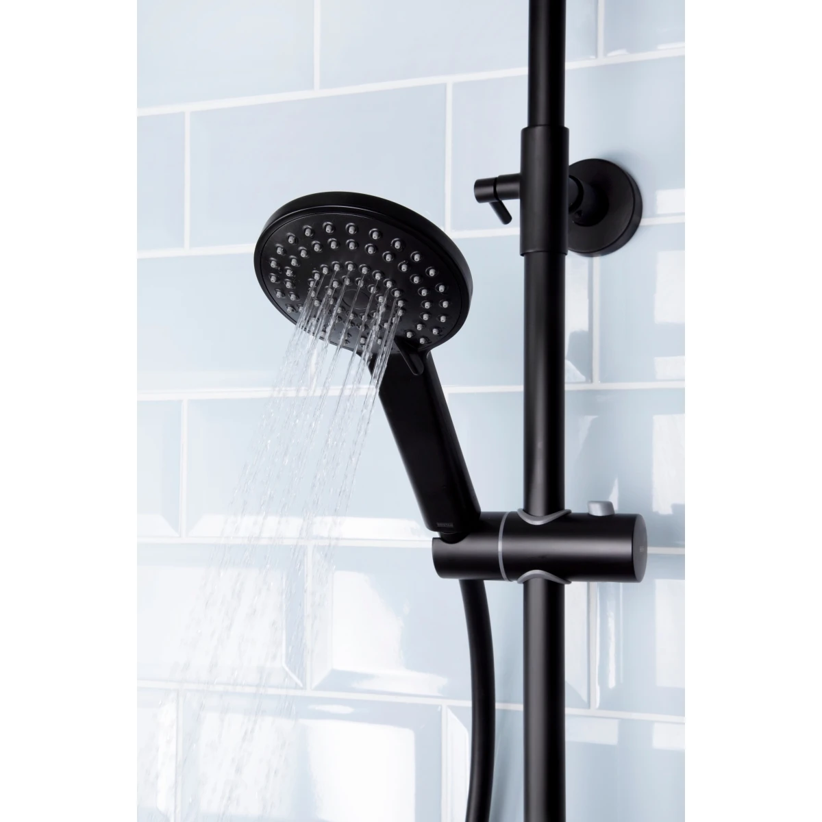 Bristan Buzz Adjustable Rigid Riser Diverter Bar Shower Black 12 Bristan Buzz Adjustable Rigid Riser Diverter Bar Shower Black - Image 12