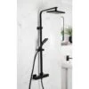 Bristan Craze Adjustable Rigid Riser Diverter Bar Shower Black