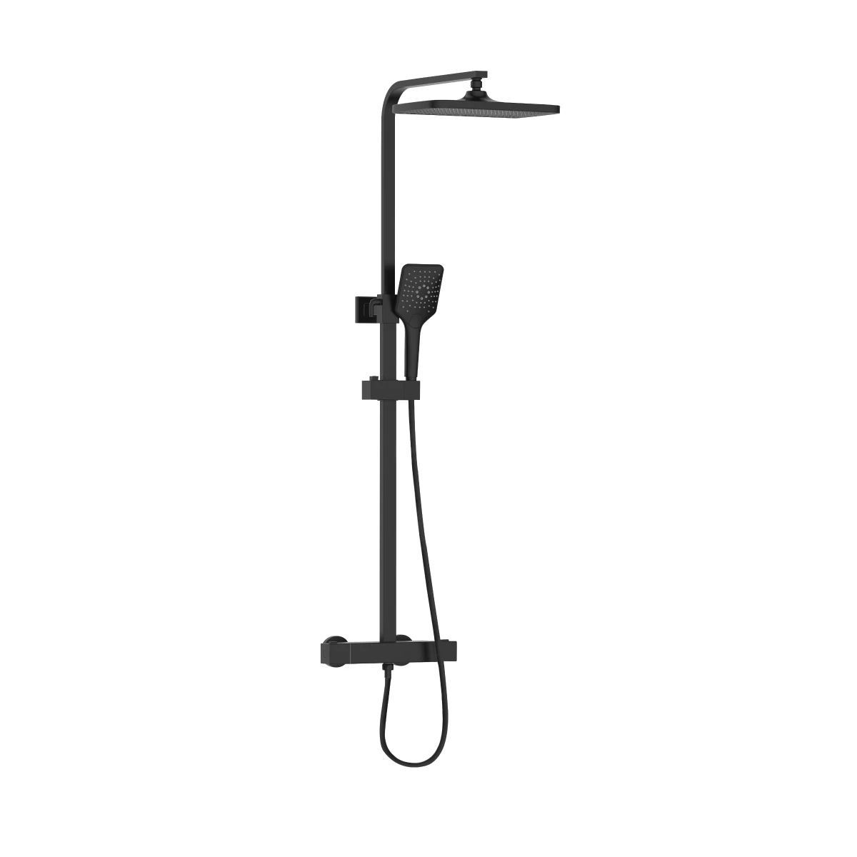 Bristan Craze Adjustable Rigid Riser Diverter Bar Shower Black 7 Bristan Craze Adjustable Rigid Riser Diverter Bar Shower Black - Image 7