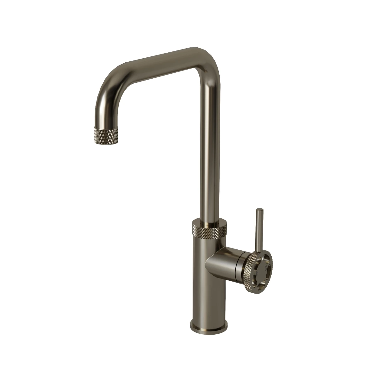 Ceki Industrial Style Kitchen Tap - Brushed Steel 1 Ceki Industrial Style Kitchen Tap - Brushed Steel