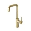 Ceki Industrial Style Kitchen Tap Brushed Brass